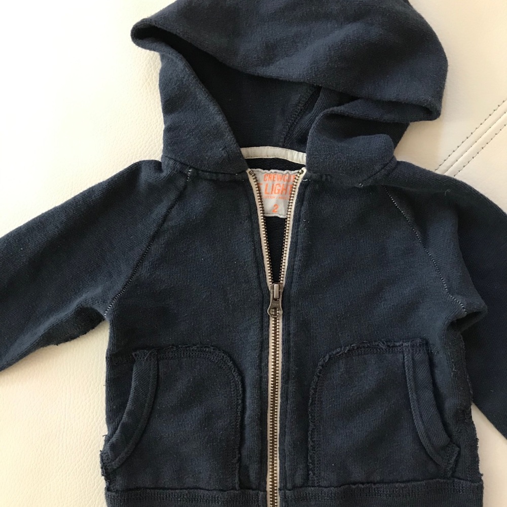 Crewcuts hooded zipper jacket 2T